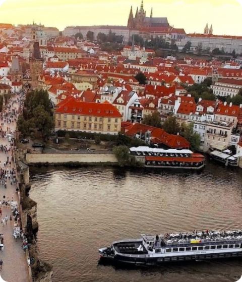 Fotografie z plavby po Vltavě